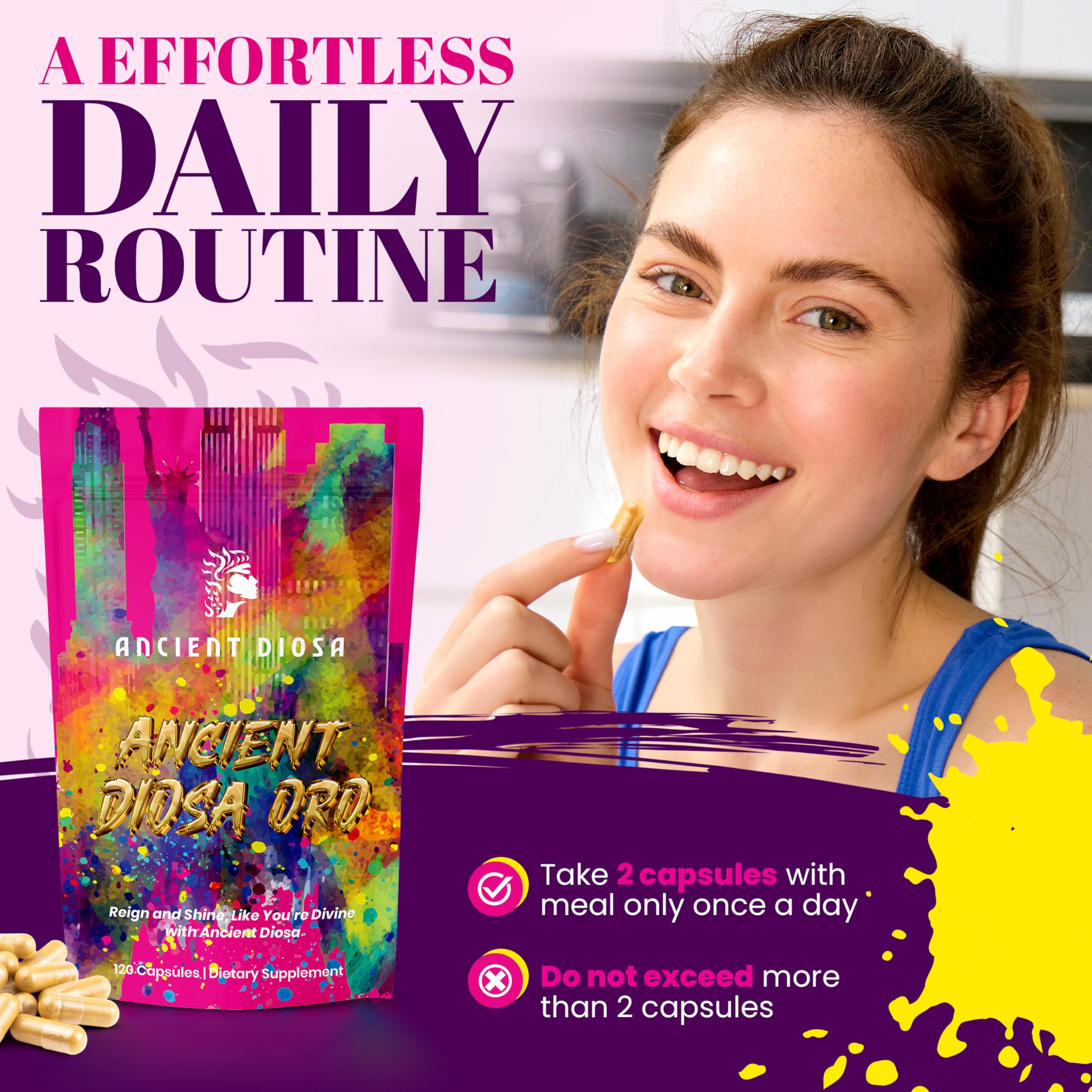 CoQ10 and ginseng ingredients on bottle label