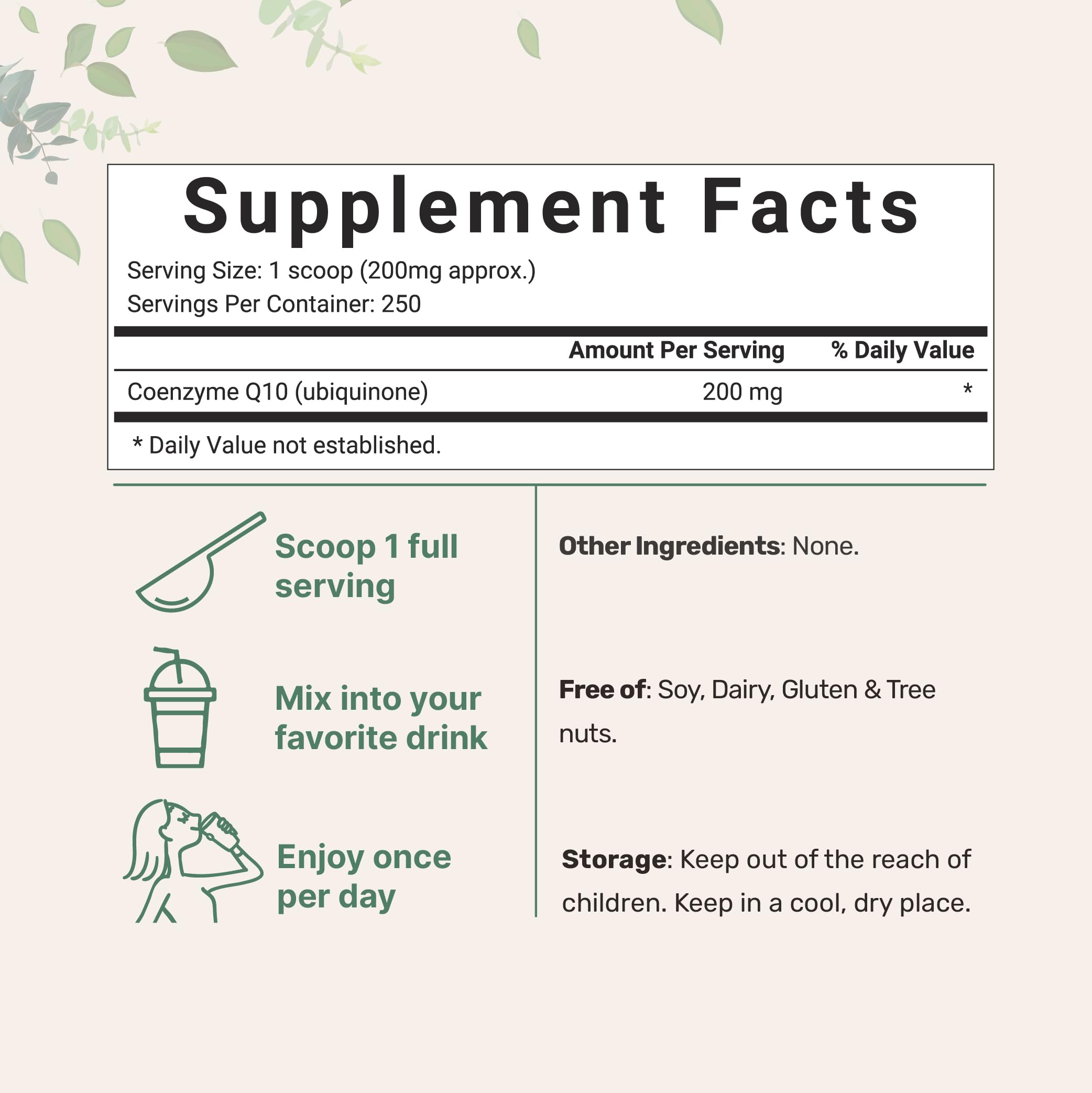 CoQ10 supporting heart and energy health