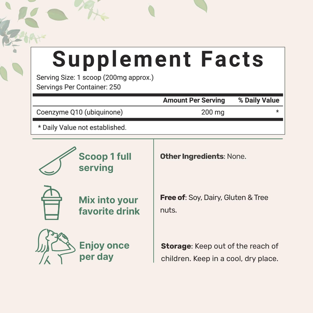 CoQ10 supporting heart and energy health