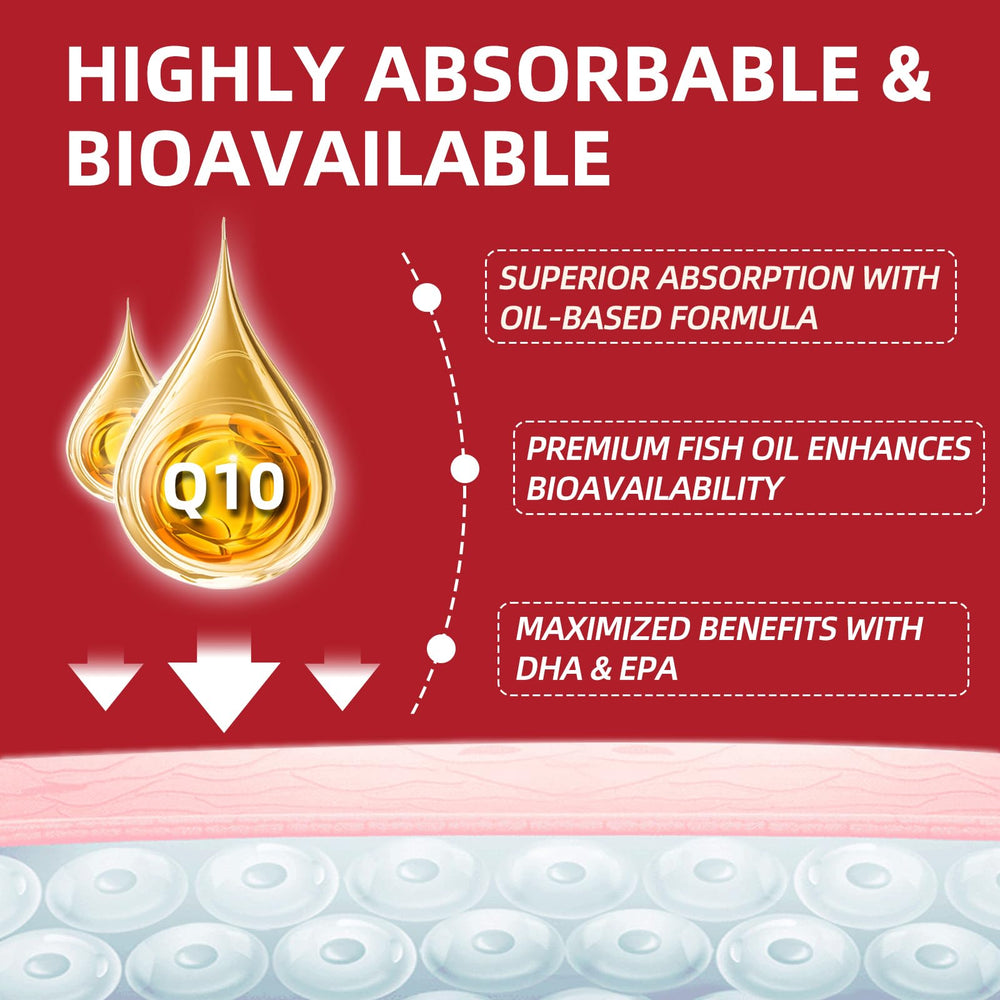 Omega-3 fish oil with CoQ10 providing antioxidant protection