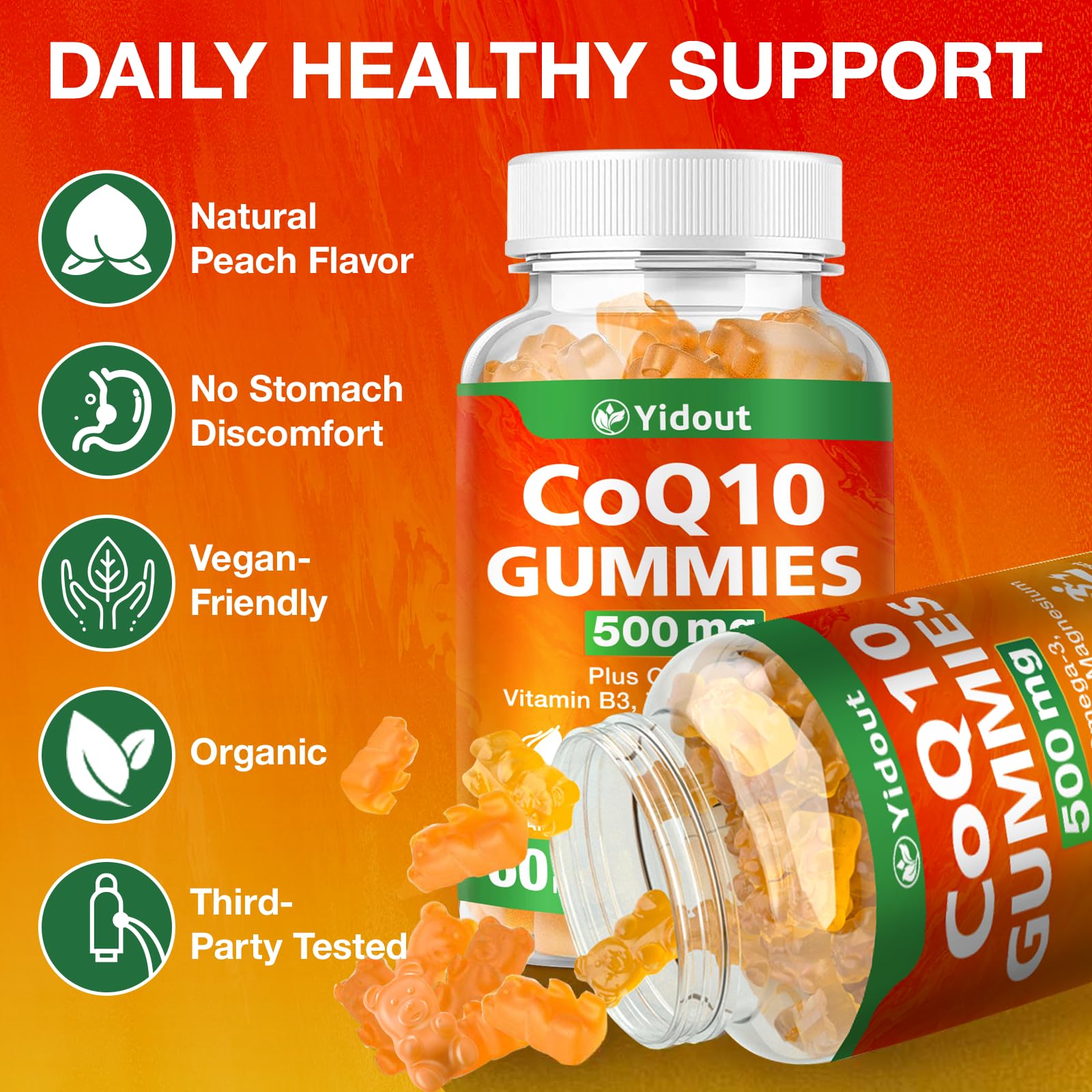 Gummies with Omega-3, Vitamin B3, Zinc and Magnesium benefits