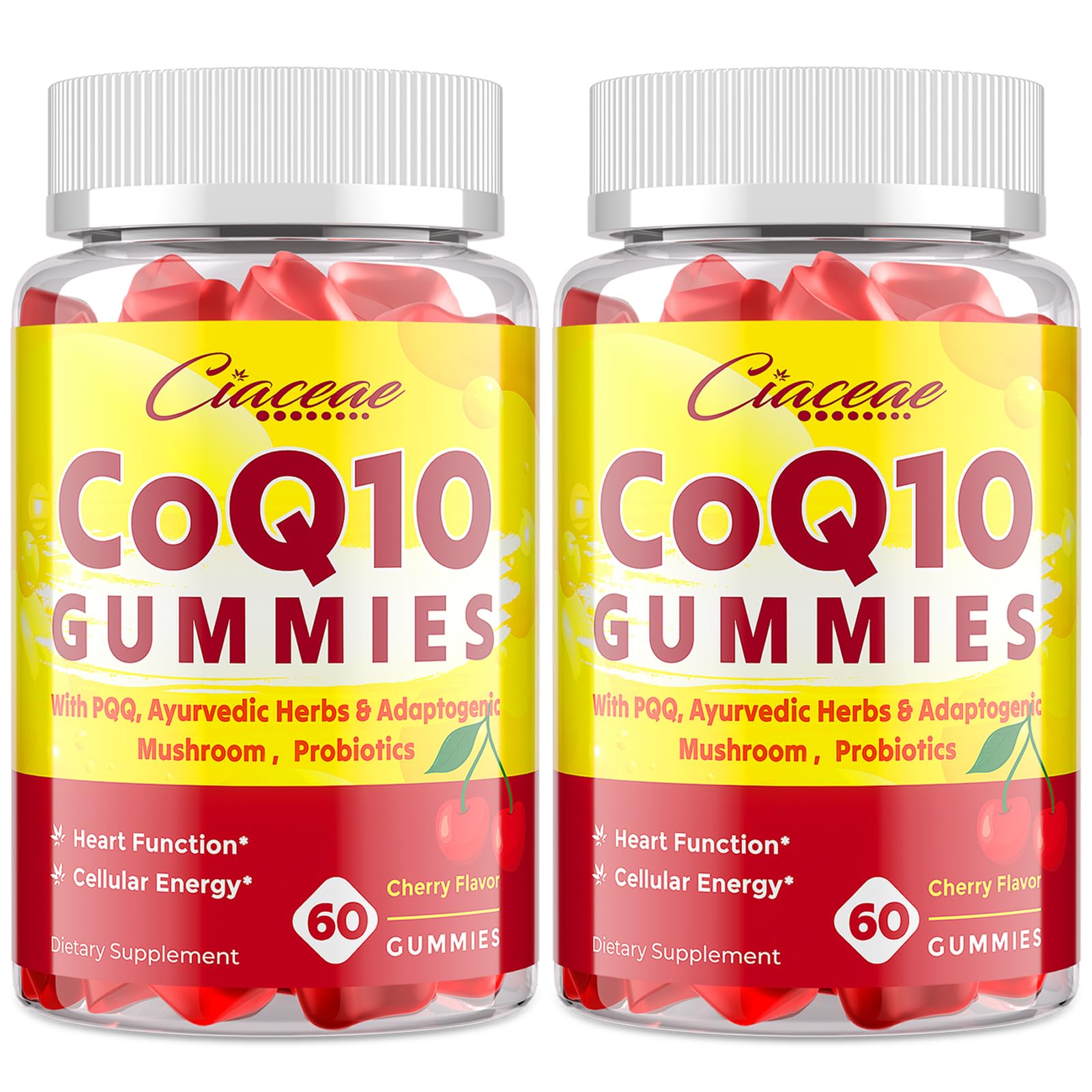 Front/packshot of CoQ10 Gummies with PQQ 400 mg