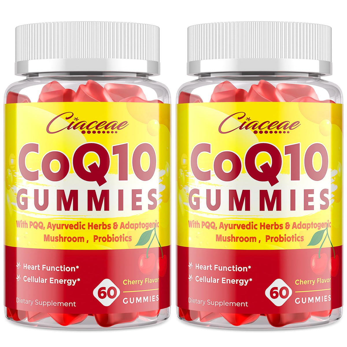 Front/packshot of CoQ10 Gummies with PQQ 400 mg