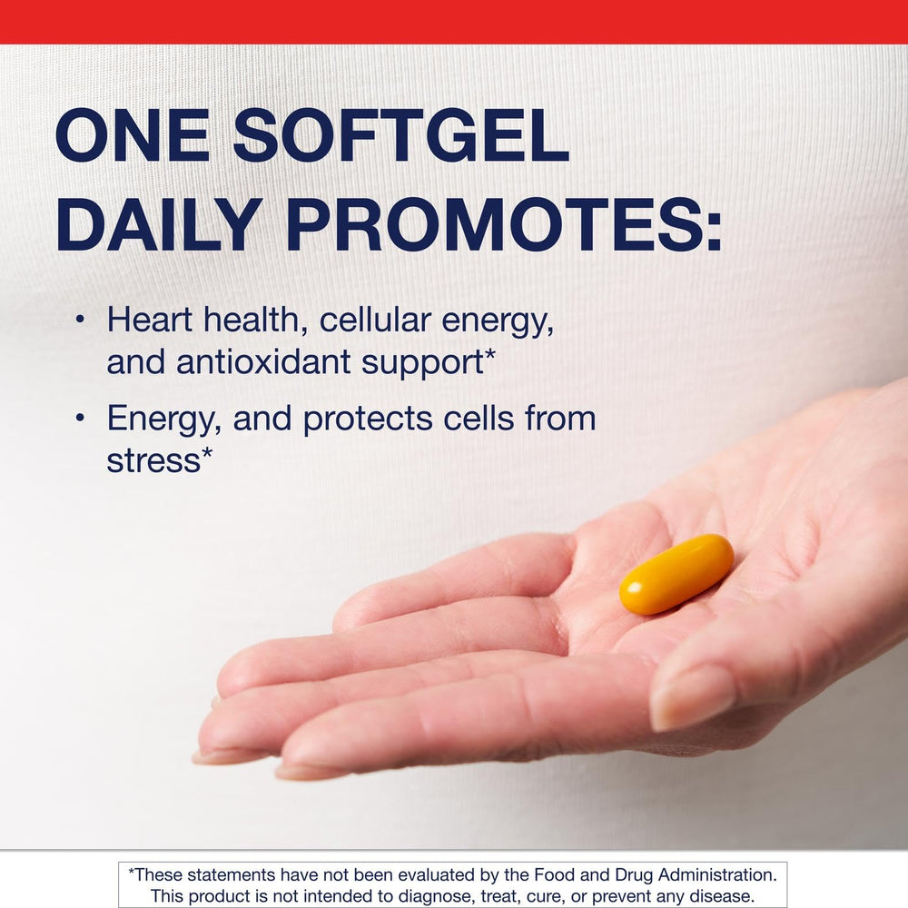 Illustration of heart health benefits from CoQ10 ST-200