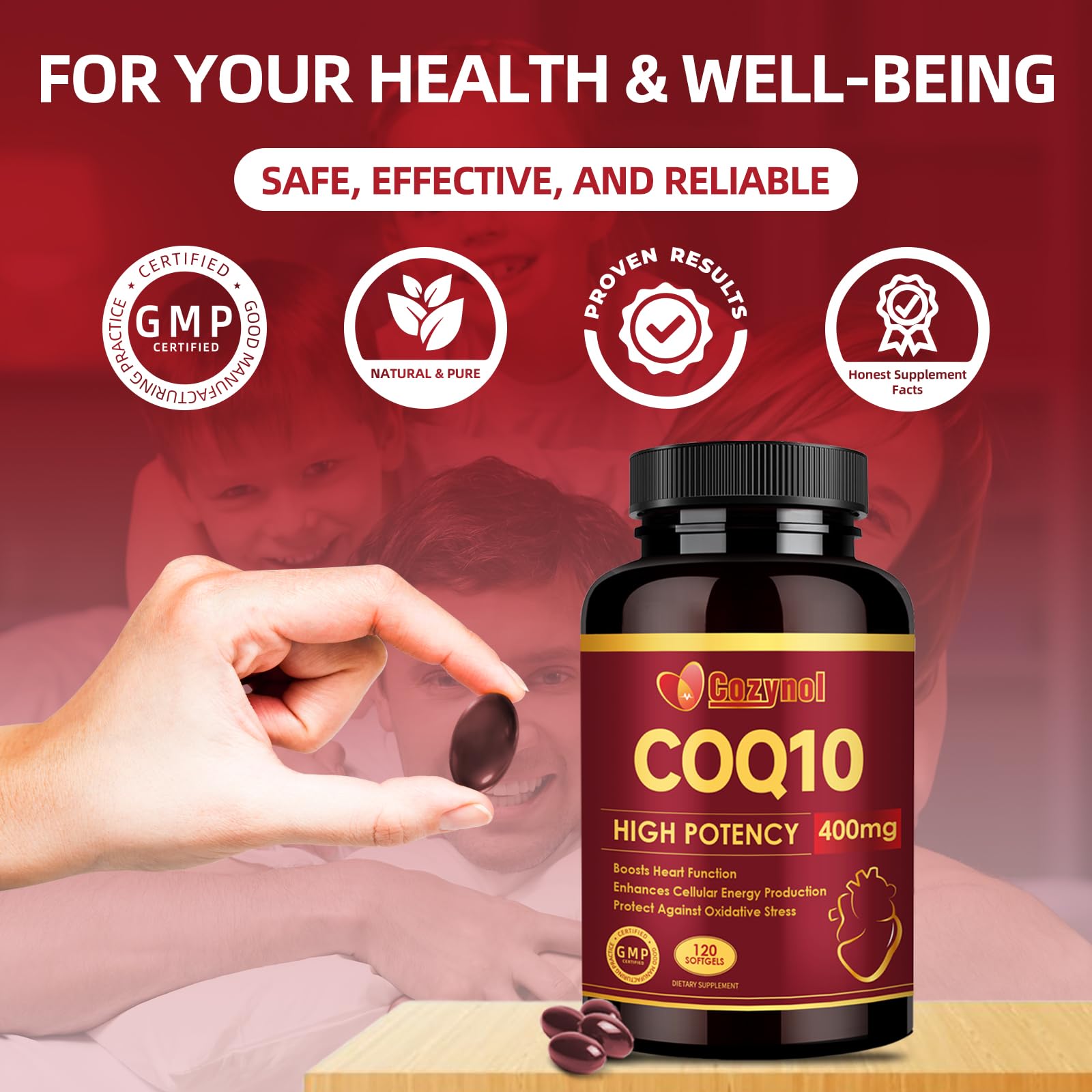 CoQ10 supports energy and heart health for statin users