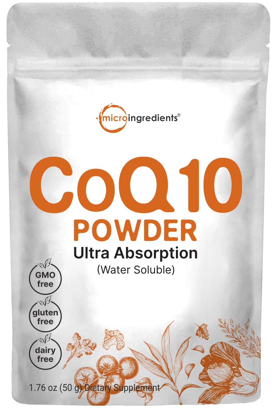 COQ10 water-soluble powder bottle, 50g, 8 months supply