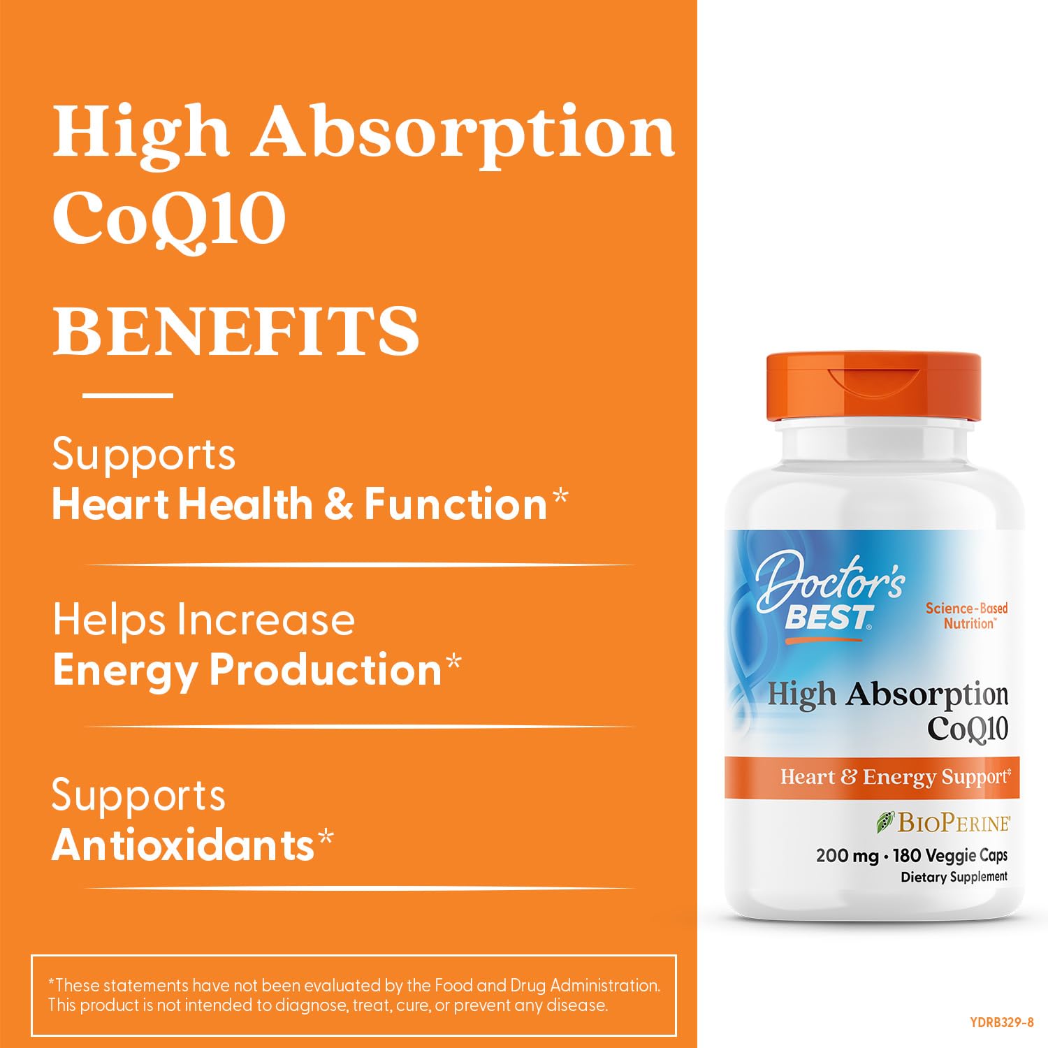 CoQ10 with BioPerine absorption graphic