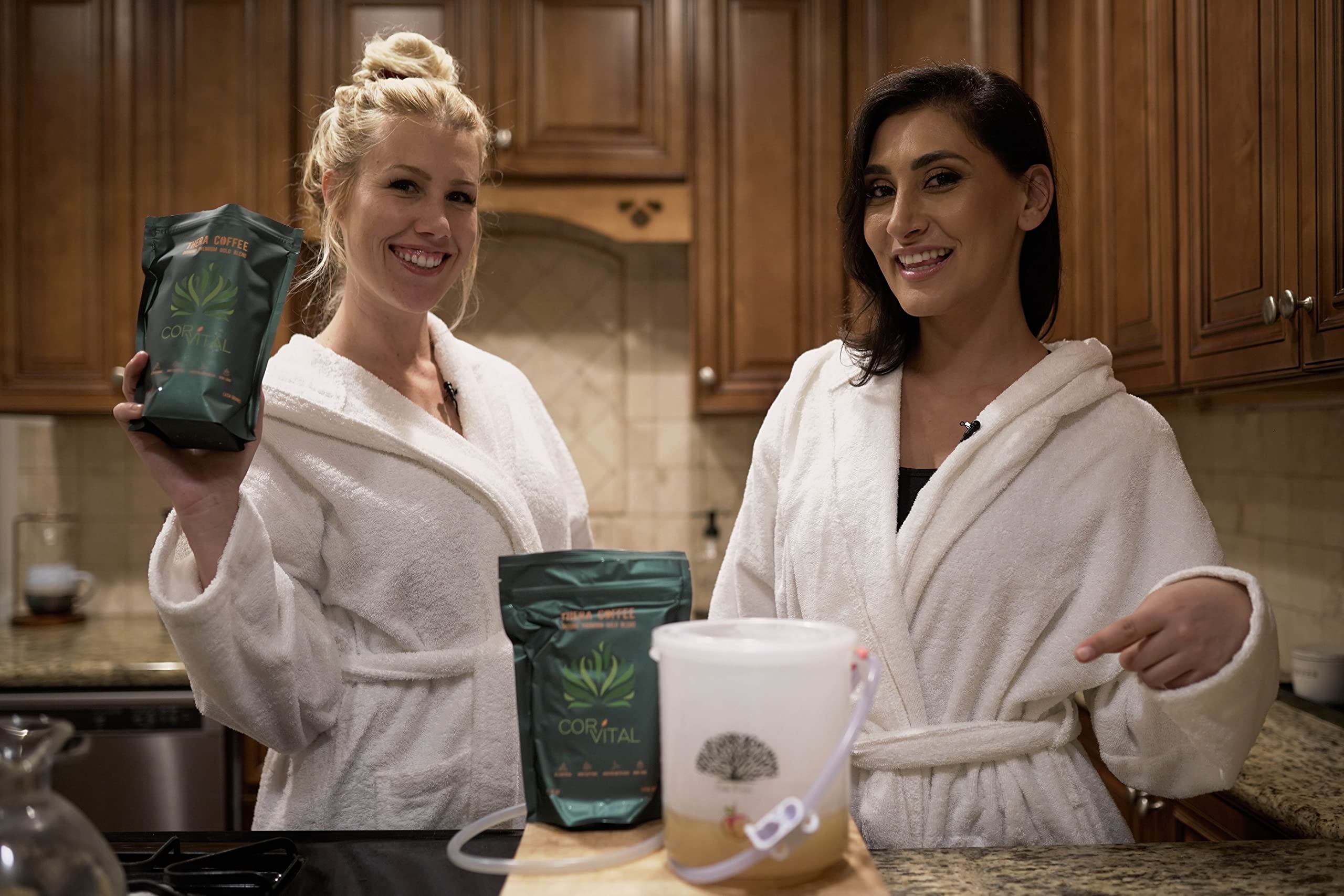 Cor-Vital USDA-organic coffee enema pack communicates purity and pesticide-free standards.