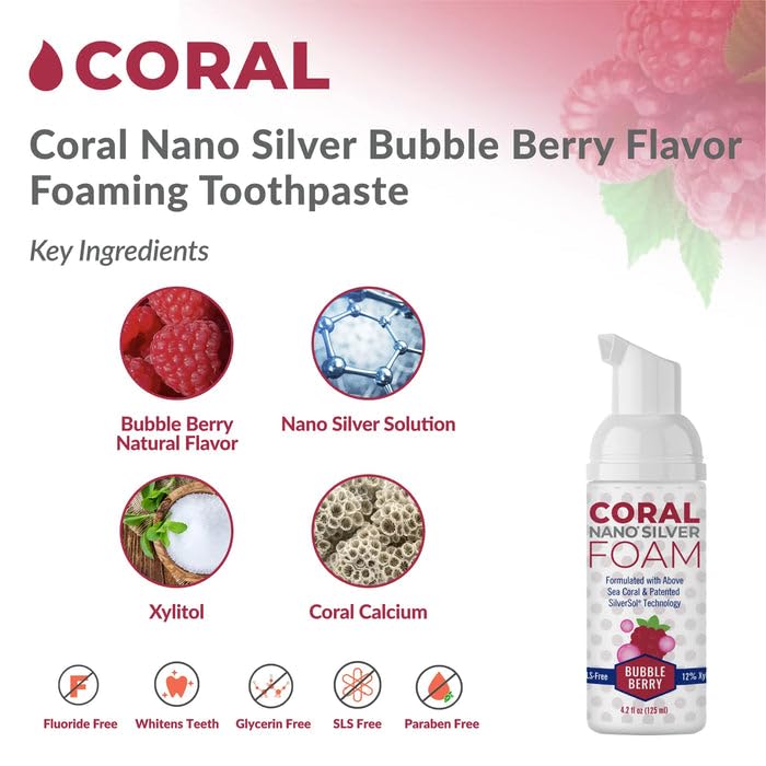 Child-friendly fluoride-free toothpaste with berry flavor