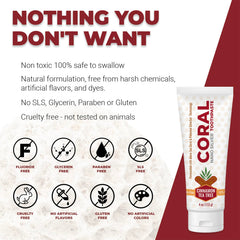 Front packaging of Coral Nano Silver toothpaste