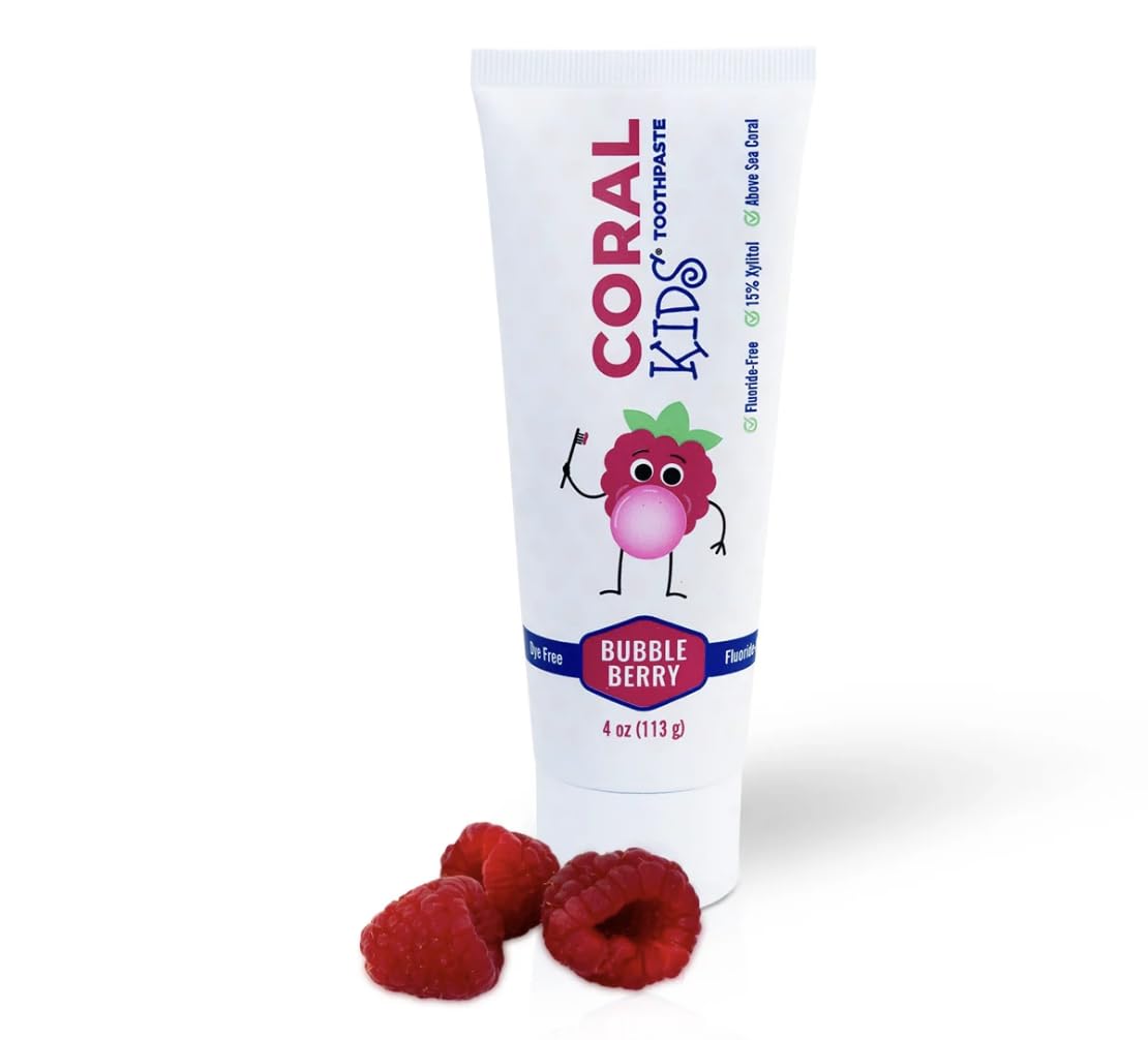 Hero image of Coral White Kids Bubble Berry Fluoride Free Toothpaste 4 oz (1 Pack)