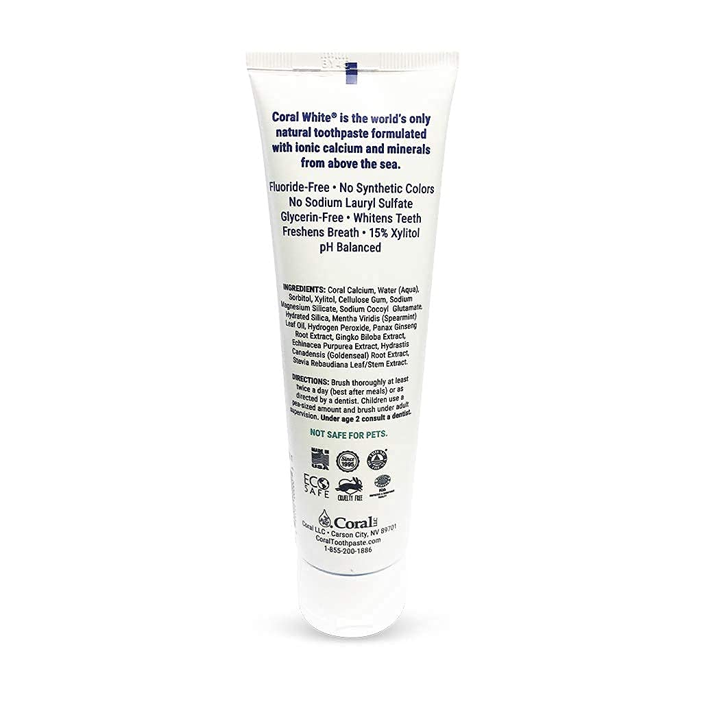 Family-friendly Coral White Mint Toothpaste ideal for all ages