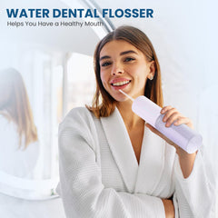 Rechargeable oral irrigator with detachable nozzle for easy cleaning