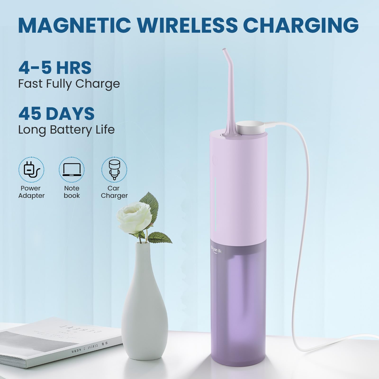 Compact cylindrical design suitable for travel bags