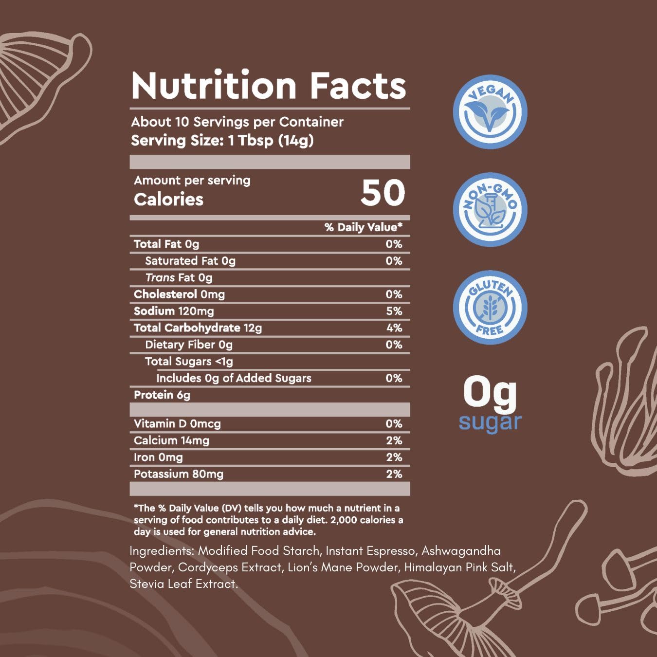 Cordyceps and Lion's Mane mushrooms used for cognitive support