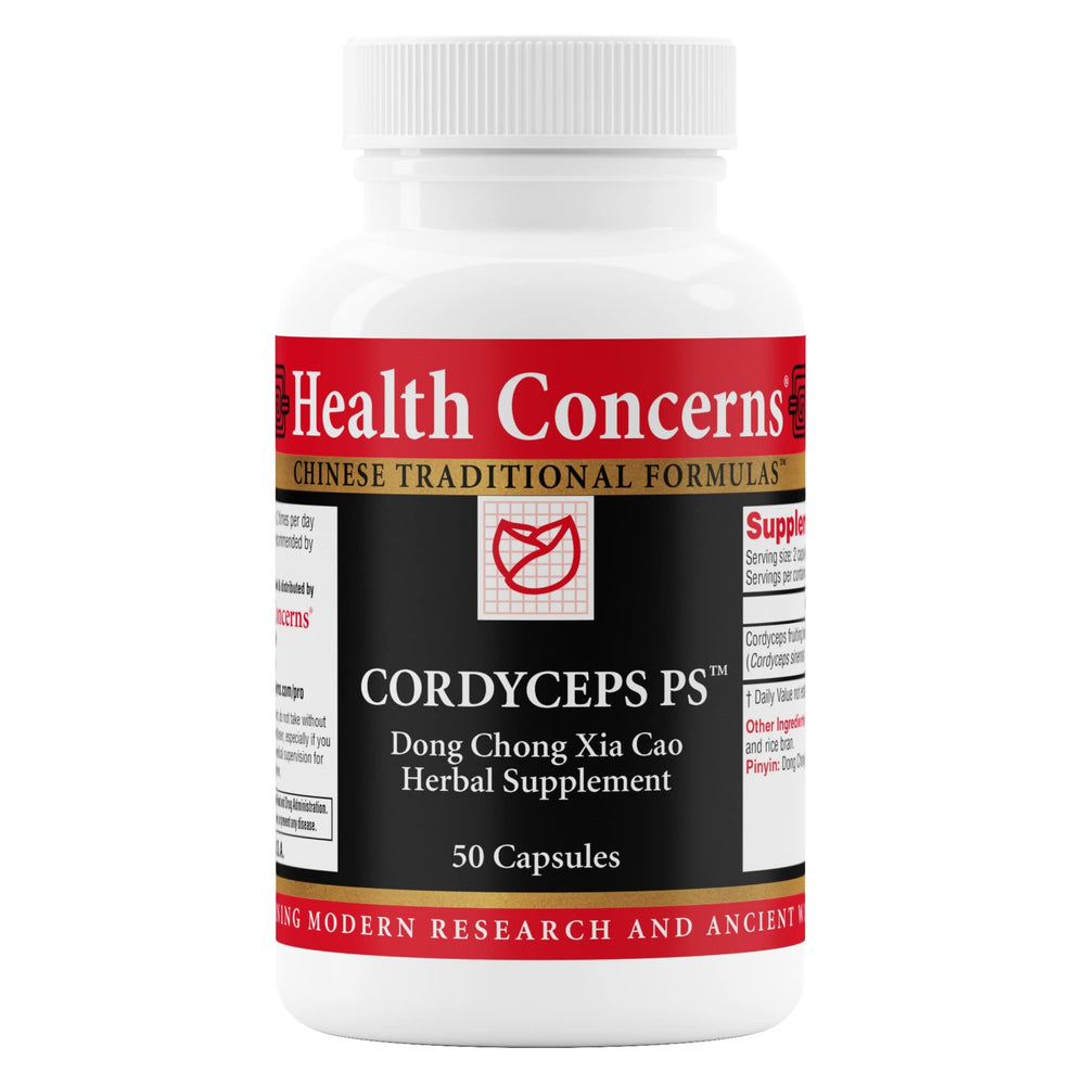 Cordyceps PS lung support bottle with 50 capsules