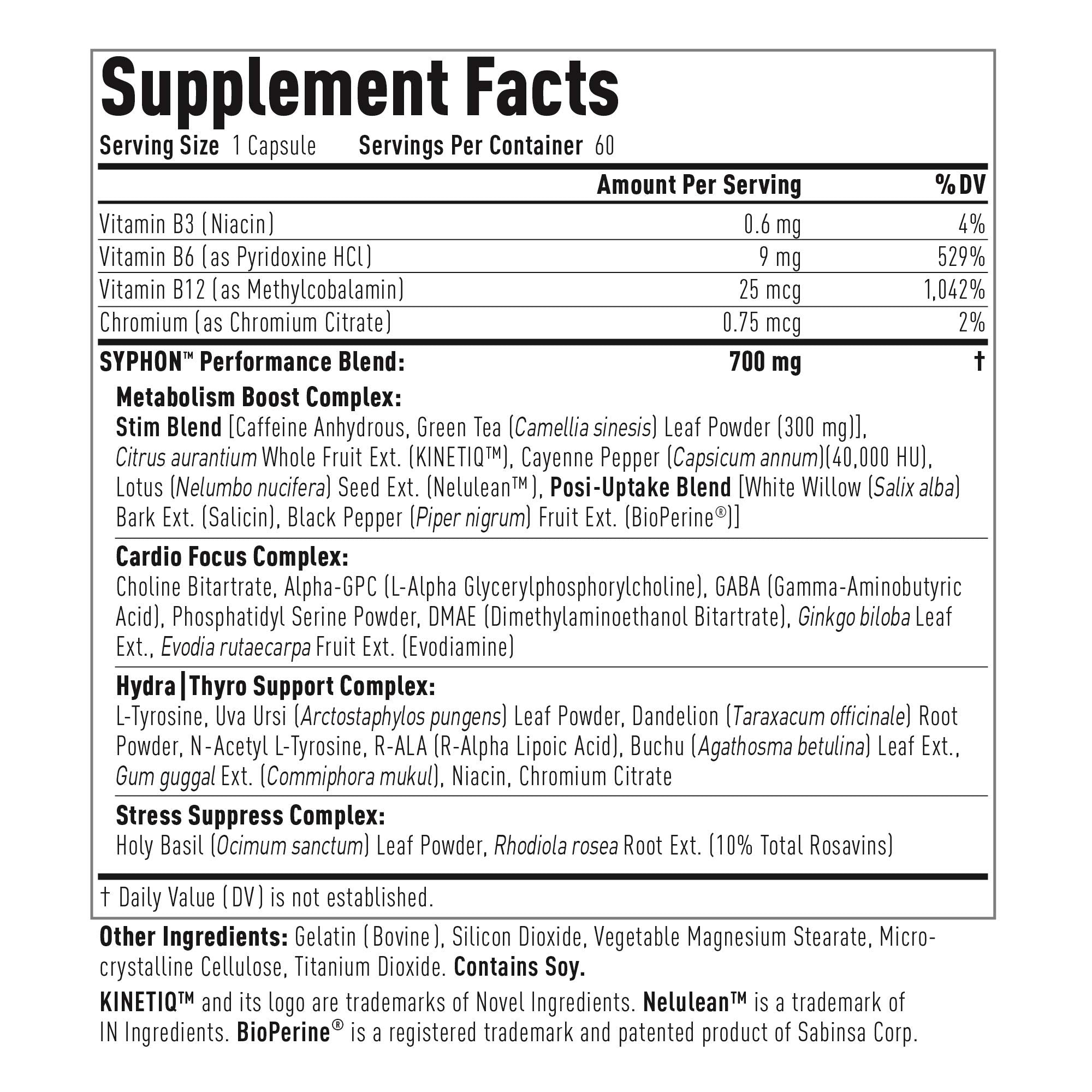 SYPHON bottle label close-up