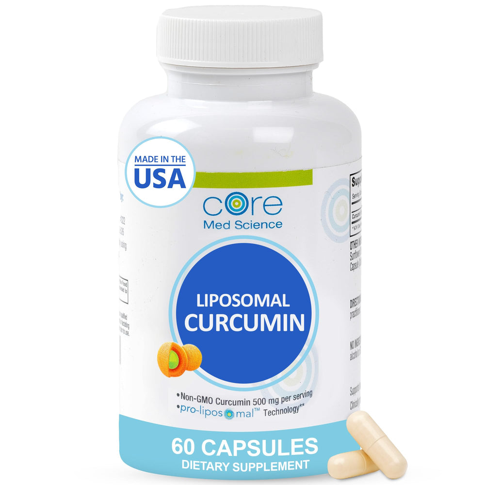 Core Med Science Liposomal Curcumin 500mg bottle