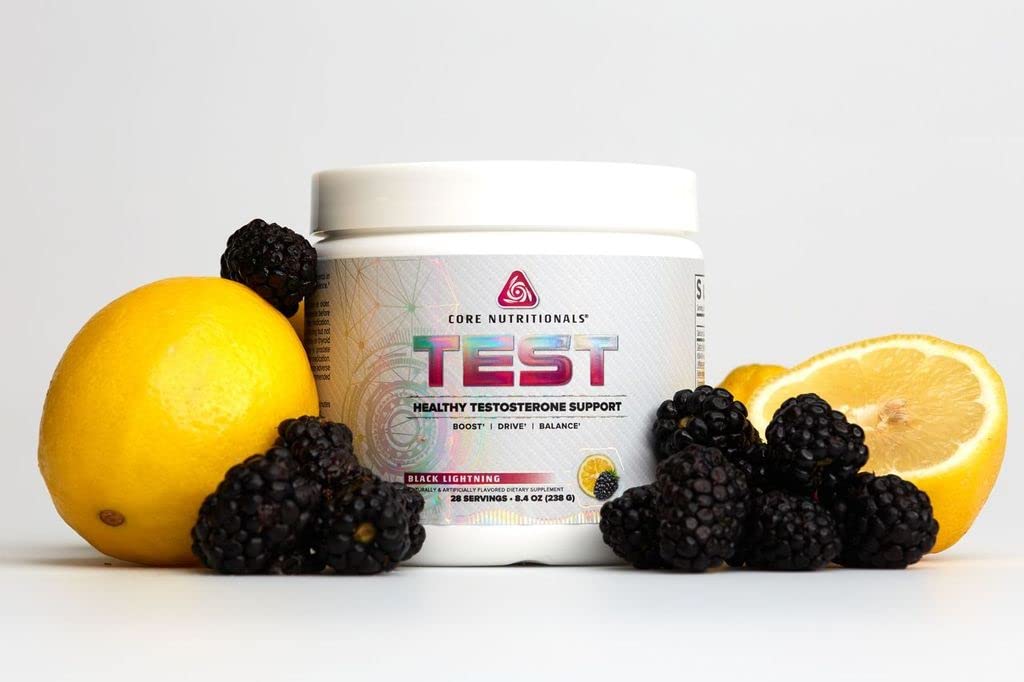 Core Nutritionals calcium-daa bottle emphasizes hormone support and healthy testosterone pathways.