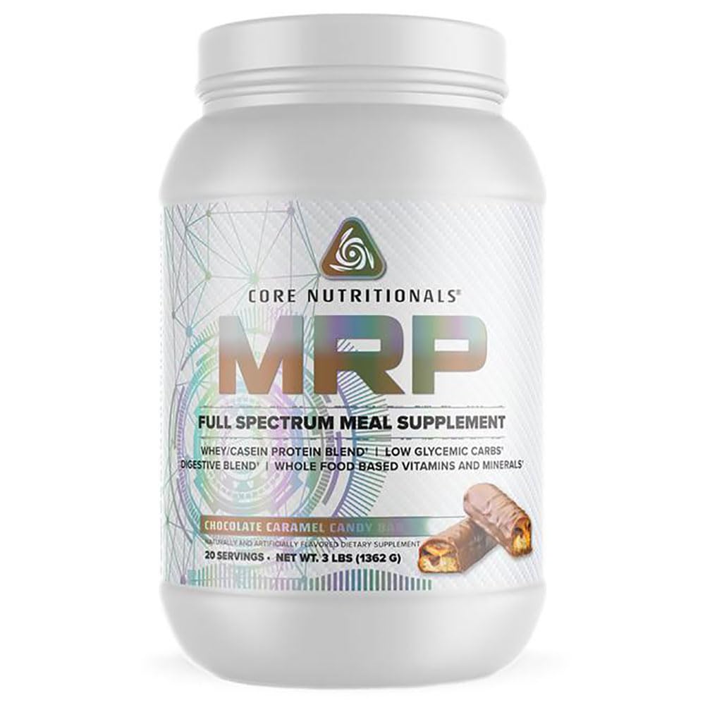 Core Nutritionals MRP Chocolate Caramel Candy Bar - 3 lb container with scoop