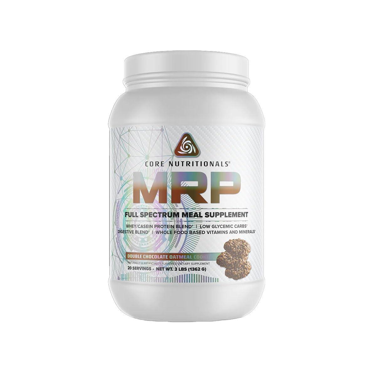Core Nutritionals MRP full-spectrum meal replacement jar for quick balanced meals on the go.