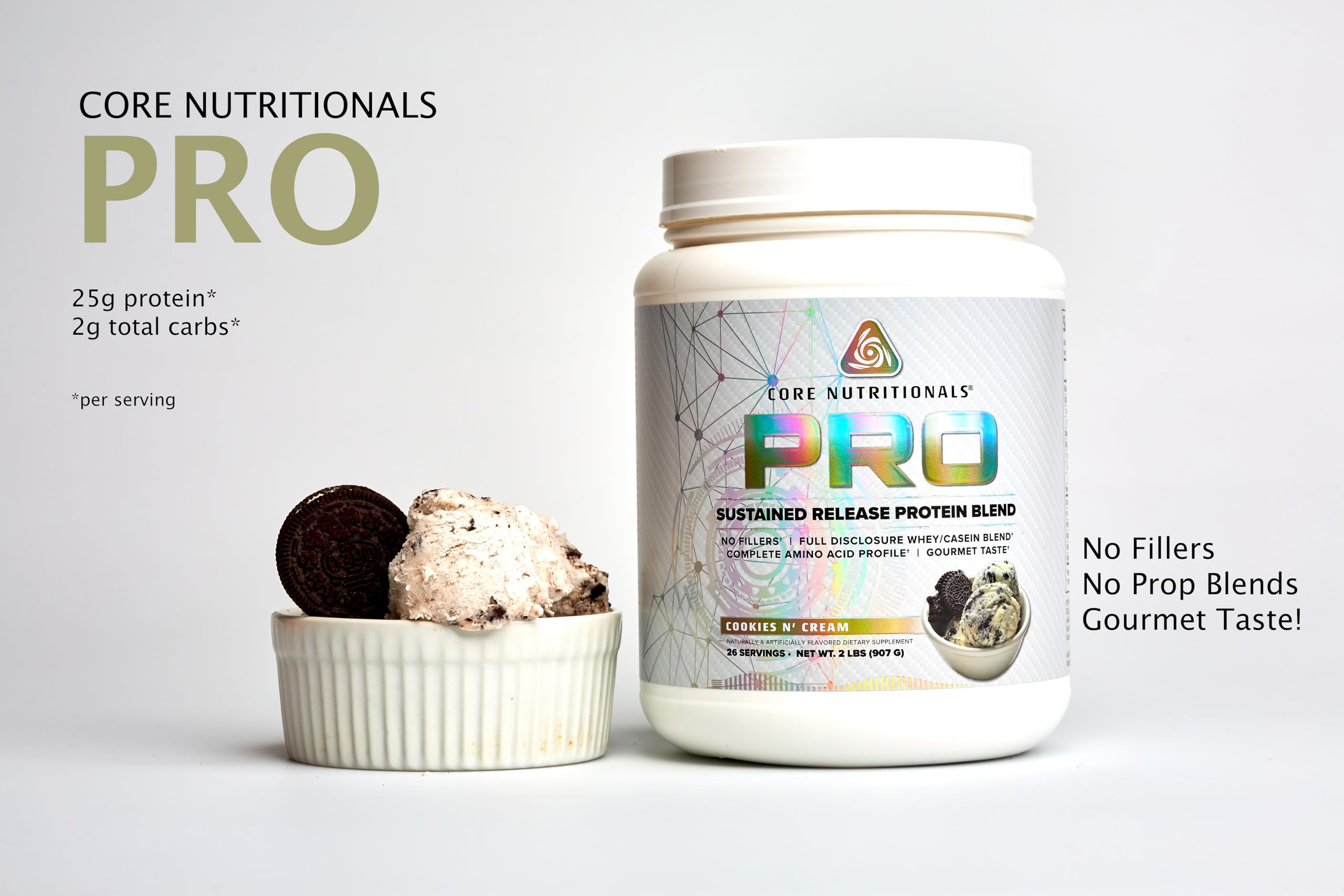 Core Nutritionals Pro Sustained Release scoop ready-to-make protein shake for steady energy