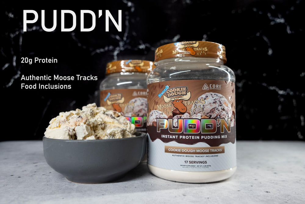 Creamy protein pudding texture ready to serve