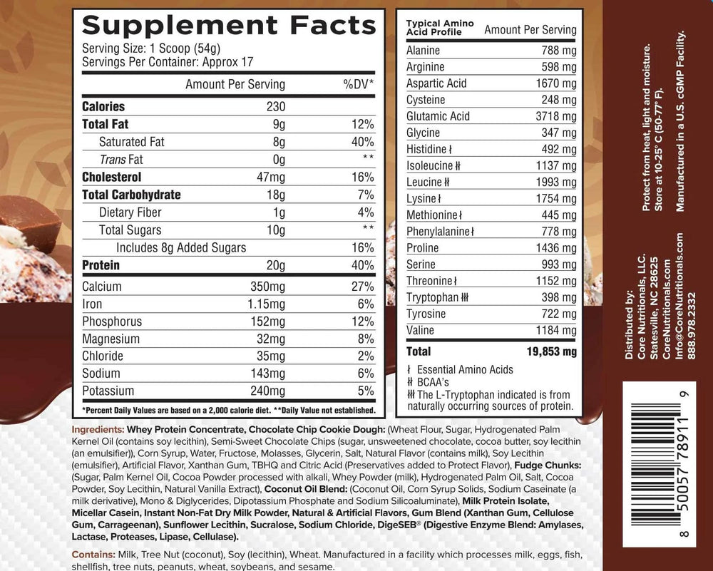 2 lb bag of Core Nutritionals Pudd'n Instant Protein Pudding