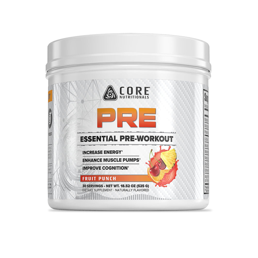 Core PRE Fruit Punch front view bottle