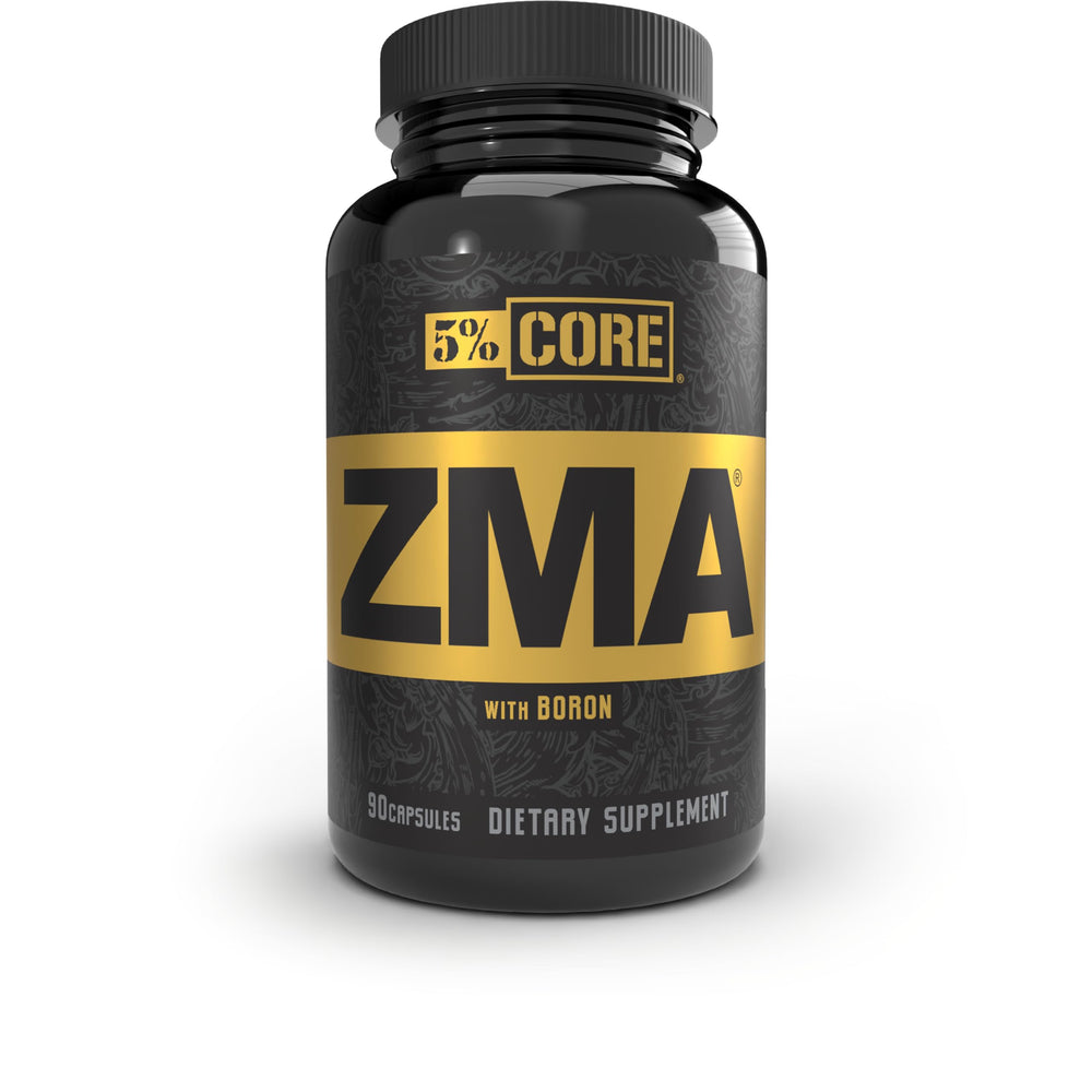 5% Nutrition Core ZMA with Boron – bottle and capsules