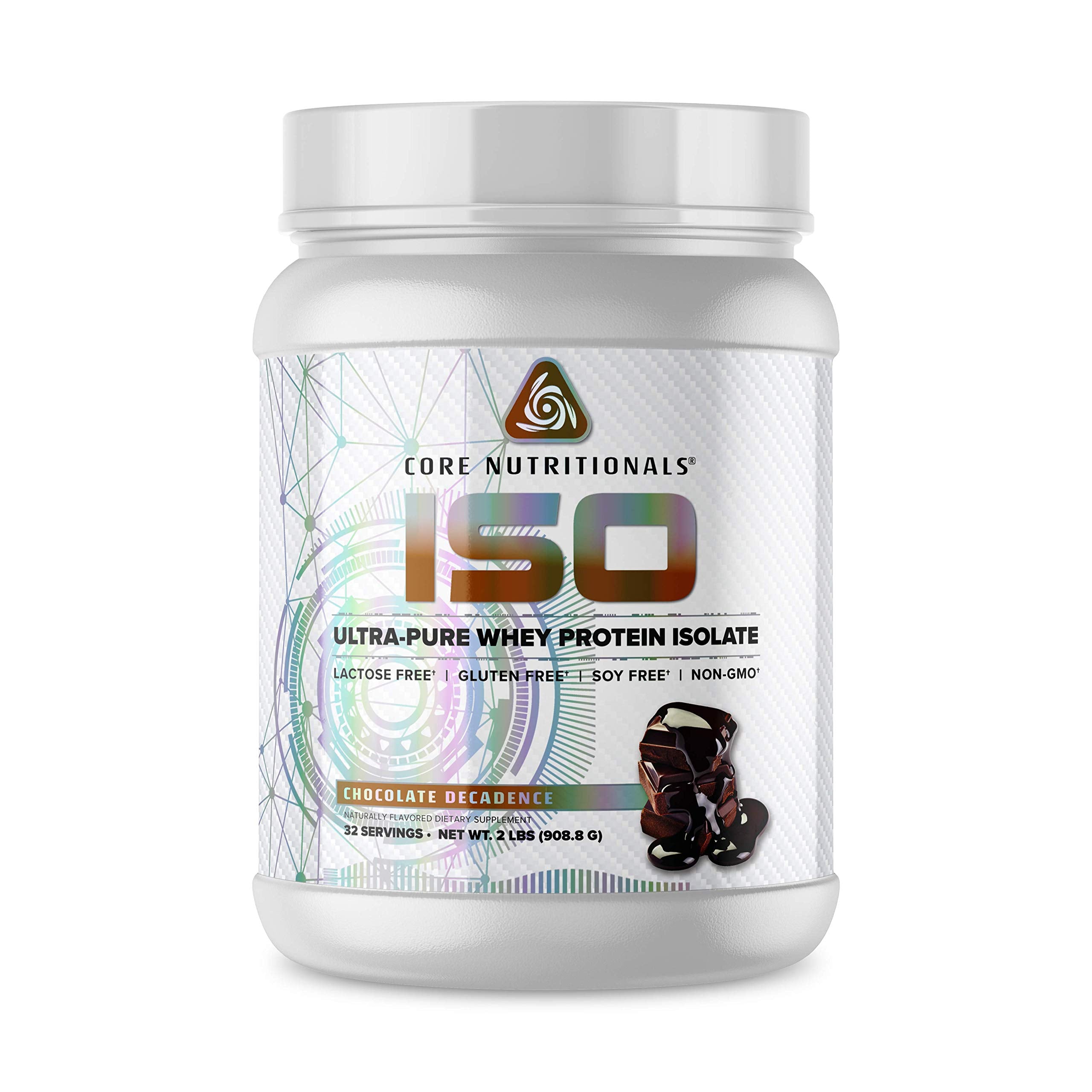 Core ISO Whey Protein Isolate Chocolate Decadence 2 lb - lactose-free, gluten-free, soy-free