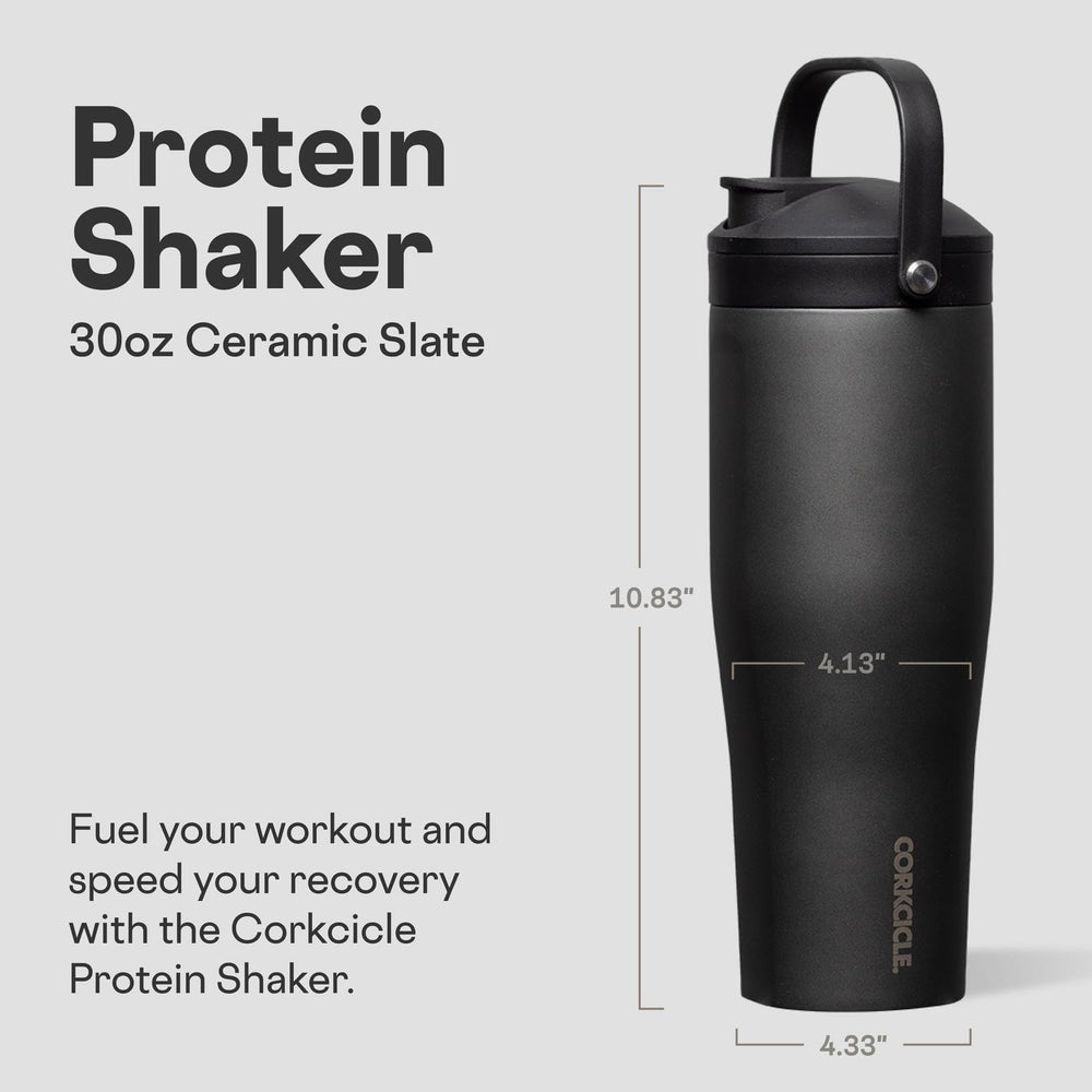 Corkcicle shaker leakproof design keeps bags mess-free during workouts.