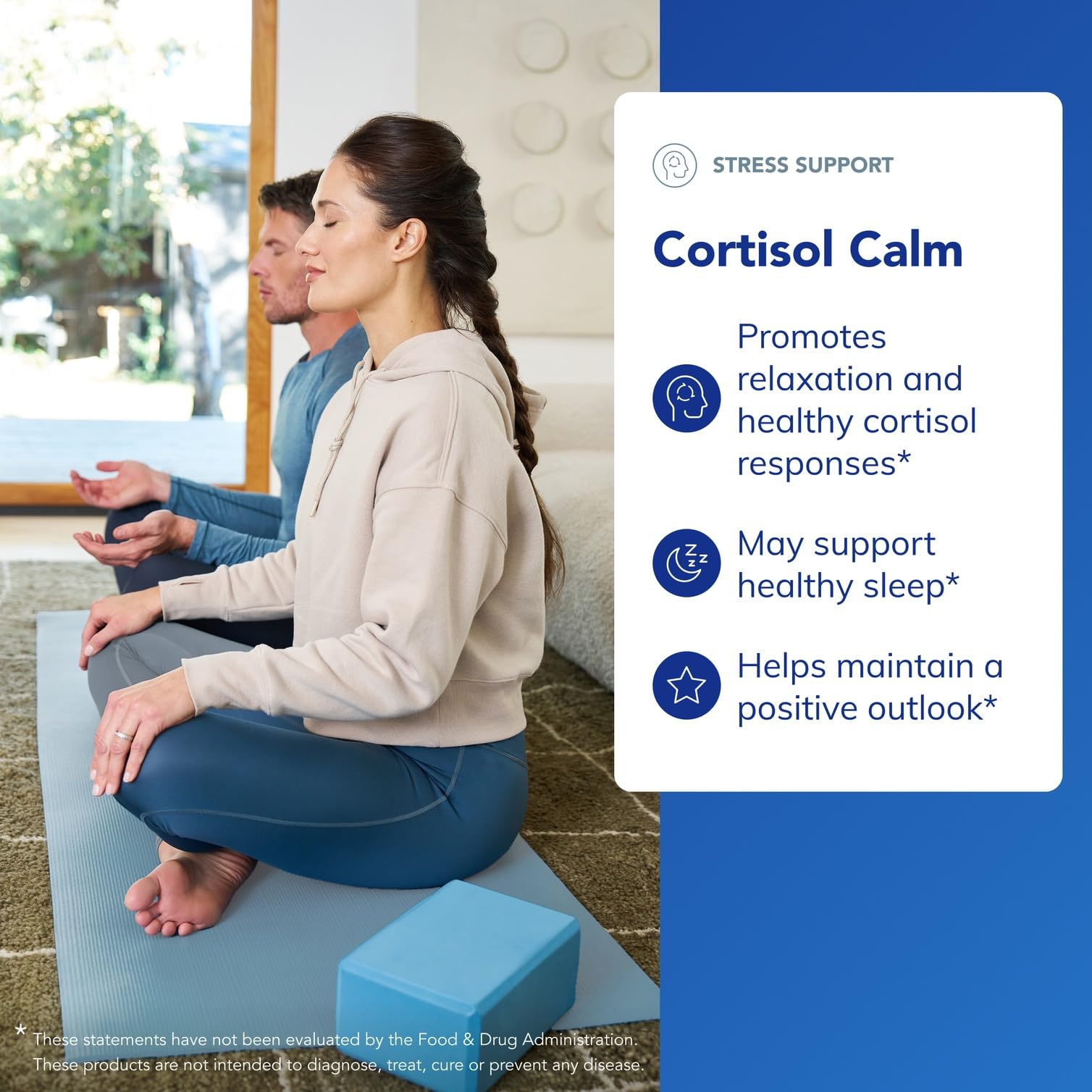Ashwagandha and L-Theanine ingredients for Cortisol Calm
