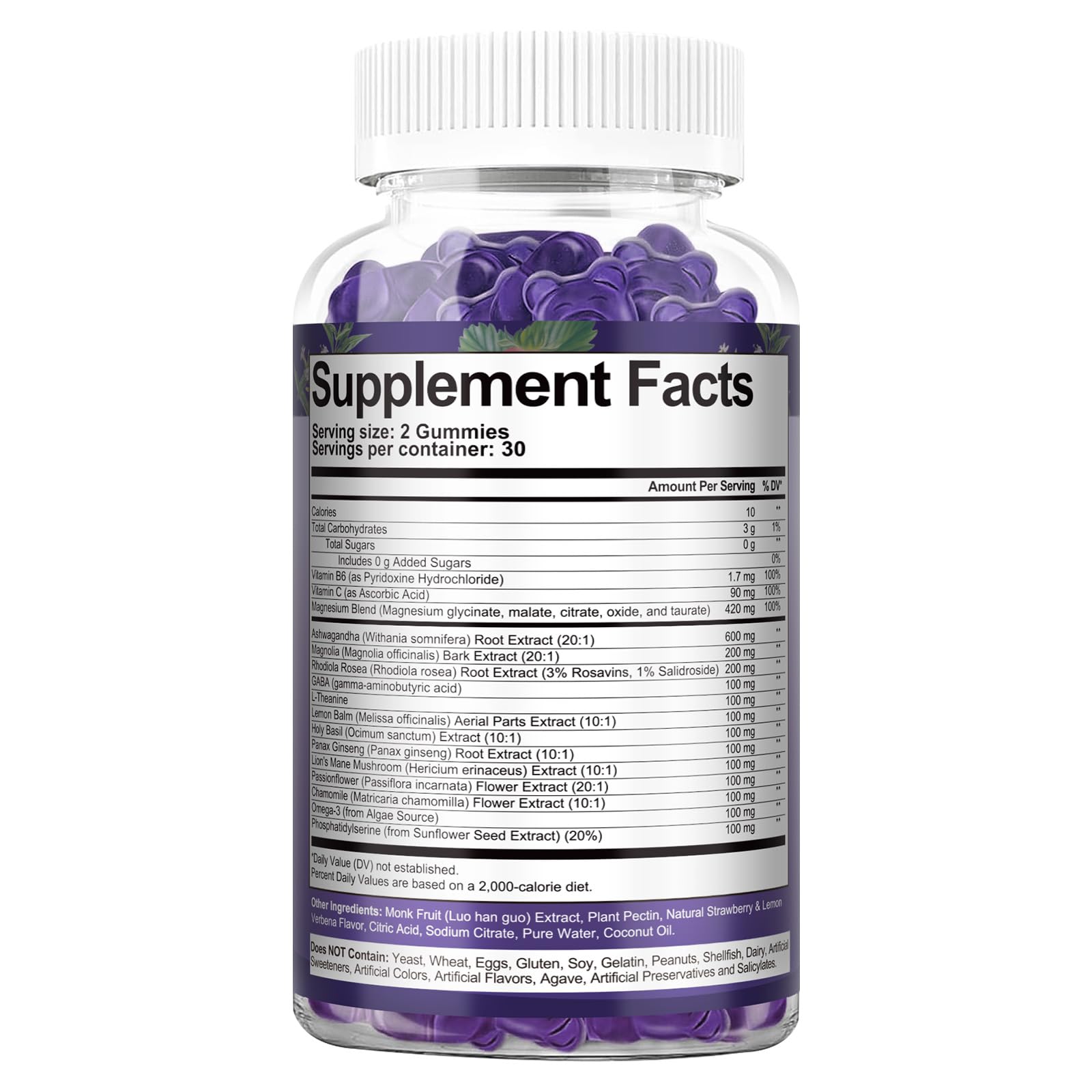 60 gummies in bottle ready to support cortisol balance