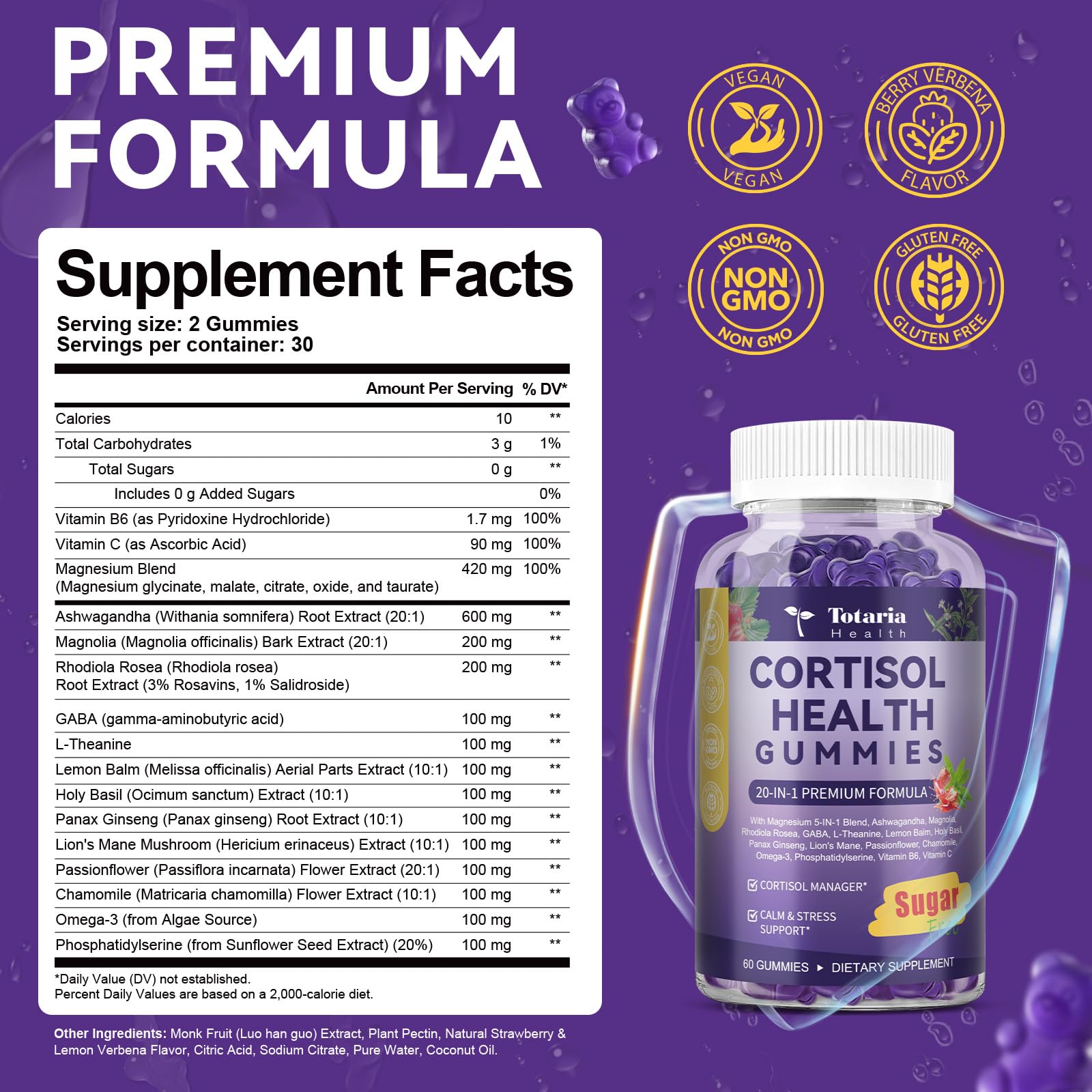 Lemon balm and passionflower calming blend