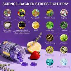 Close-up of magnesium sources for cortisol support (glycinate, malate, citrate, taurate)