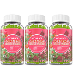 Bottle of Cortisol Gummies for Women Apple Flavor