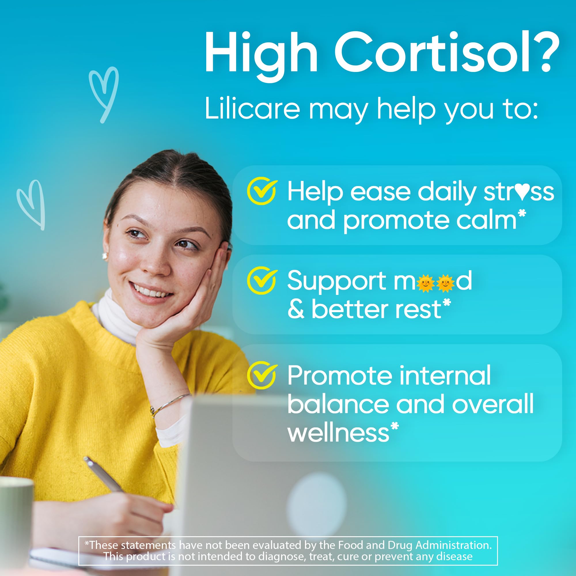 Relaxed lifestyle image representing cortisol balance and calm