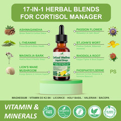 Droppers dispensing cortisol liquid drops