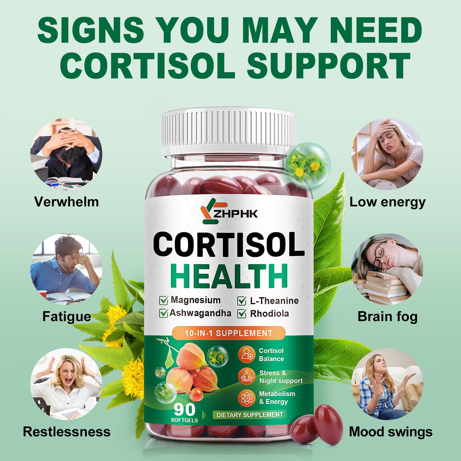 GMP-certified production label on Cortisol Manager bottle