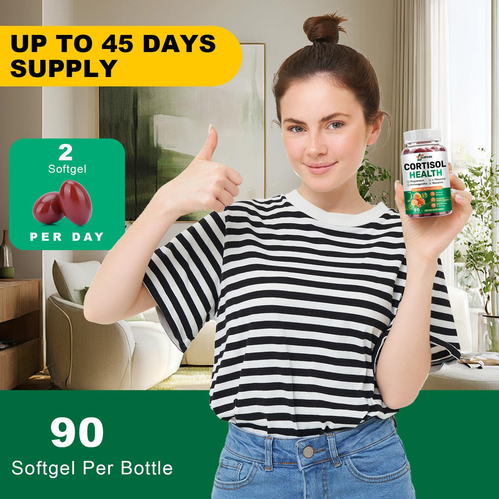 Serving suggestion: two softgels daily for cortisol balance