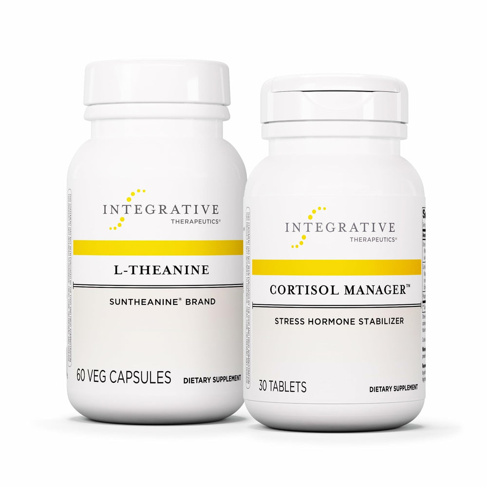 Cortisol Manager and L-Theanine bundle product shot