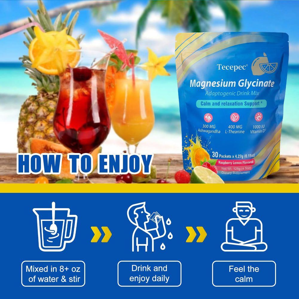 Serving cortisol drink mix in water for Raspberry Lemonade flavor