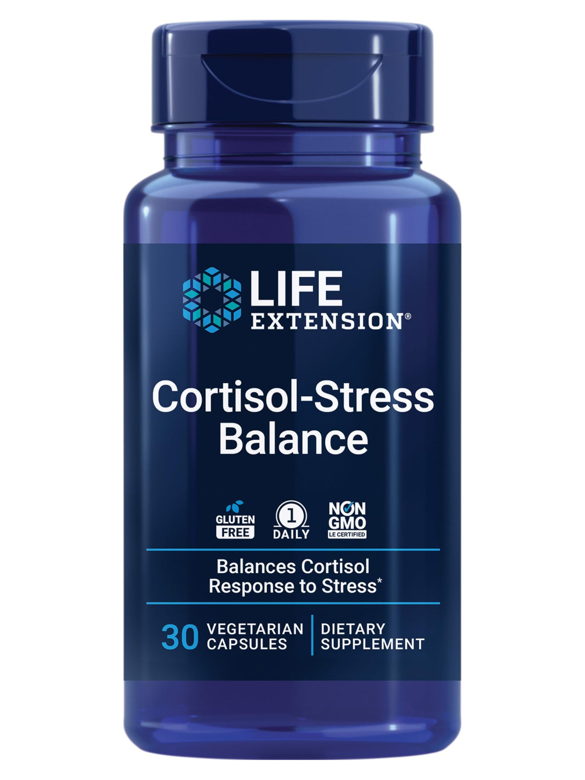 Life Extension Cortisol-Stress Balance bottle and label
