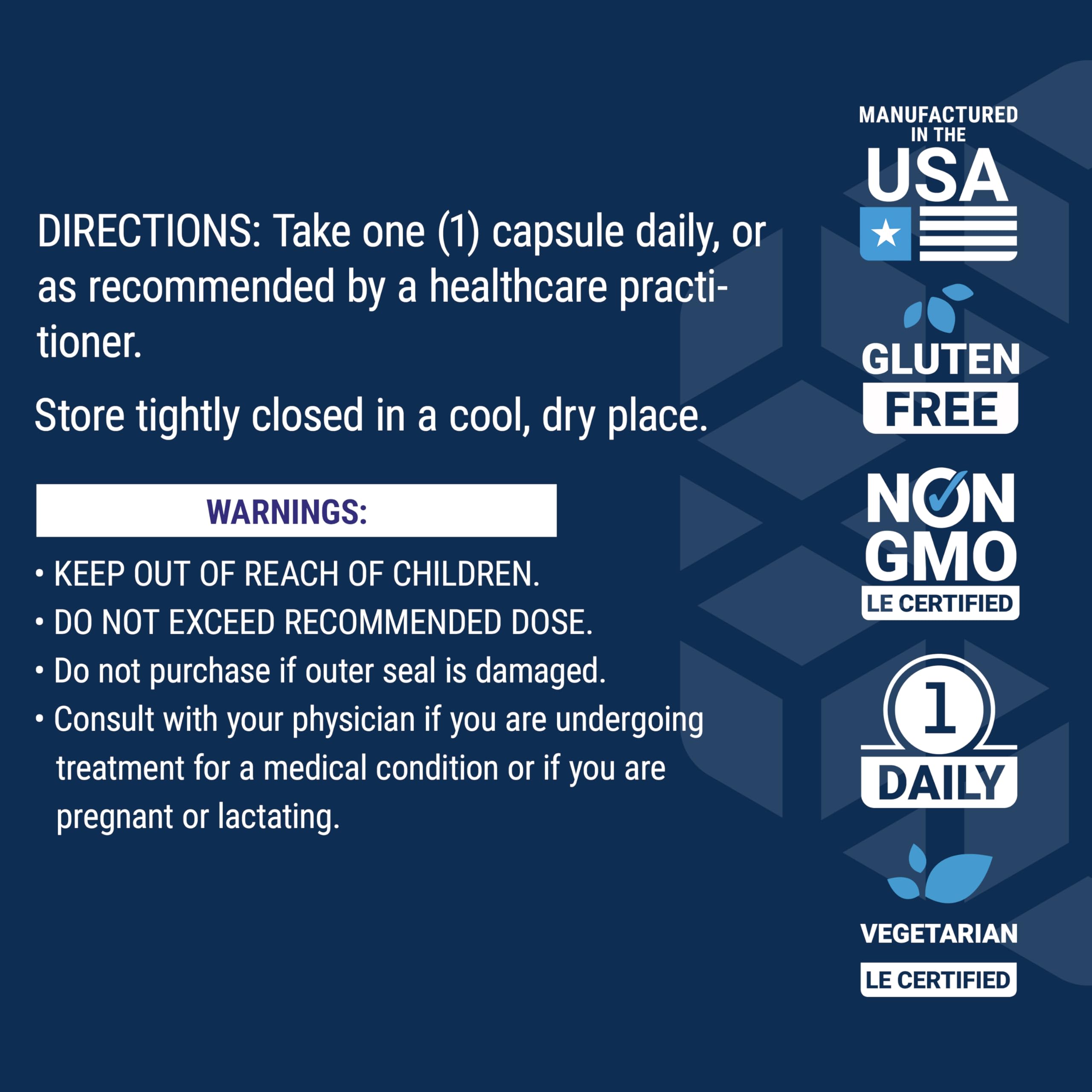 Certificate of Analysis document and non-GMO seal