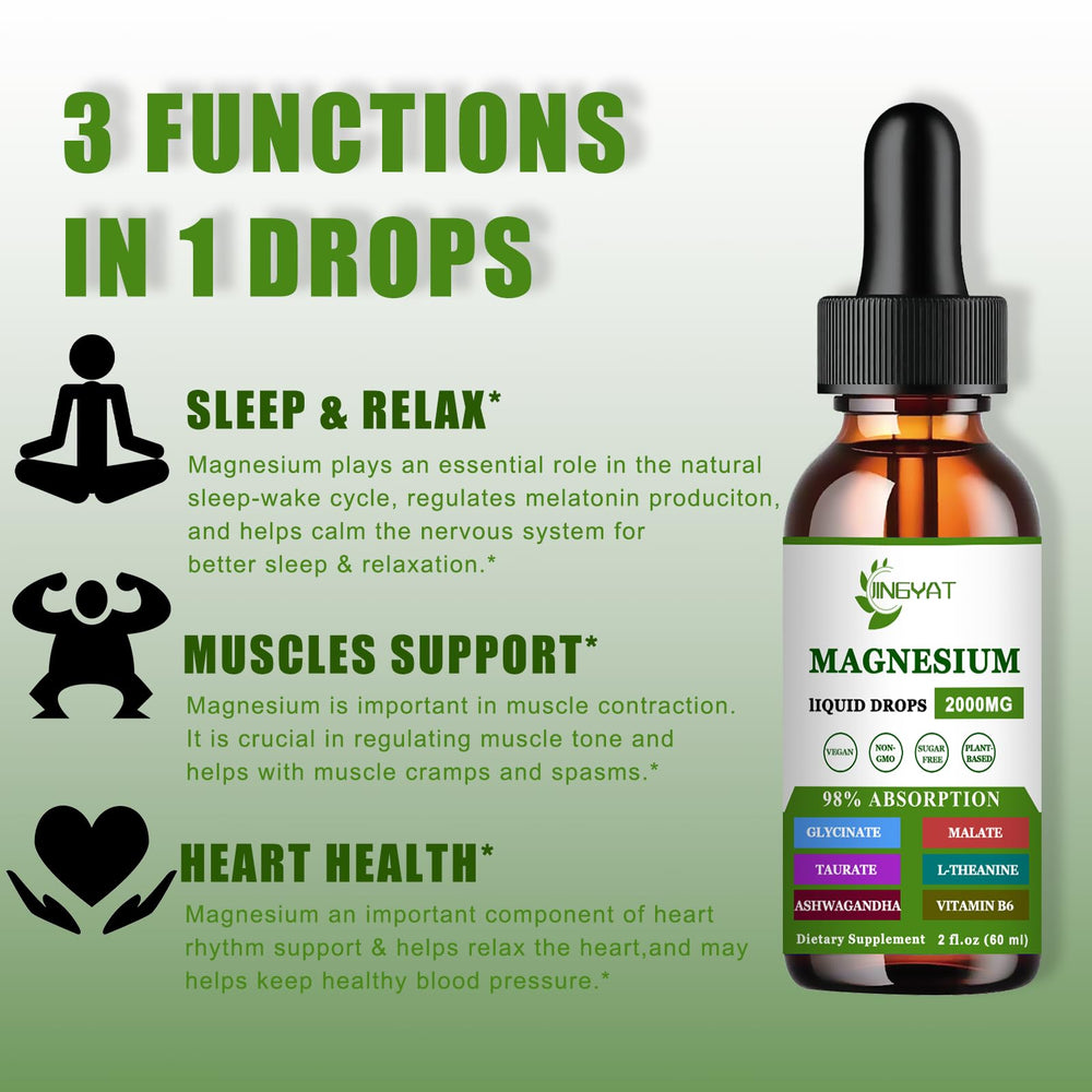 Close-up of Cortisol Supplement Liquid bottle showing magnesium glycinate, malate and taurate forms