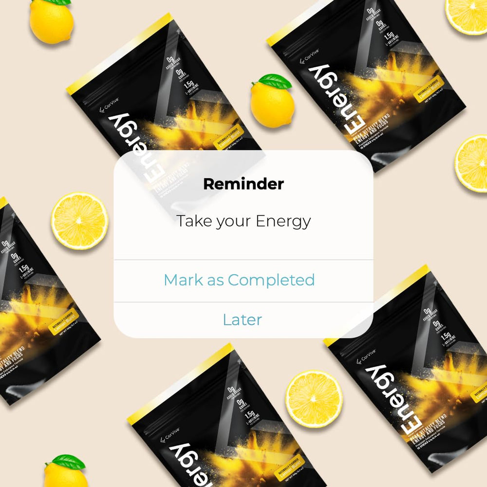 CorVive Energy Lemon caffeine content