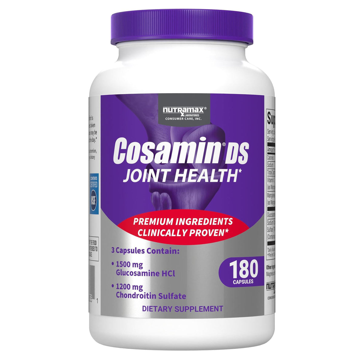 Cosamin DS 180 capsules bottle front