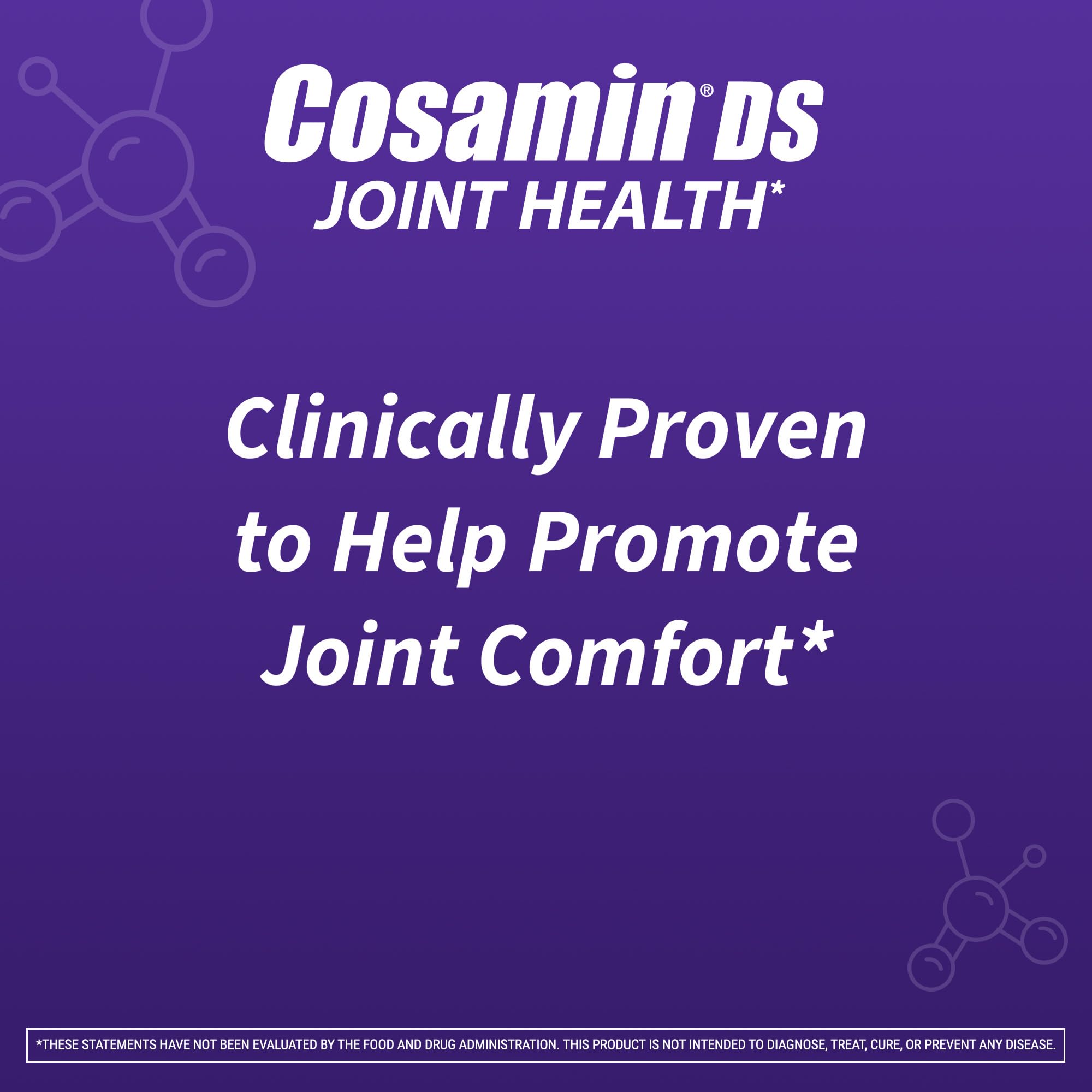 Clinically proven Cosamin DS formula label