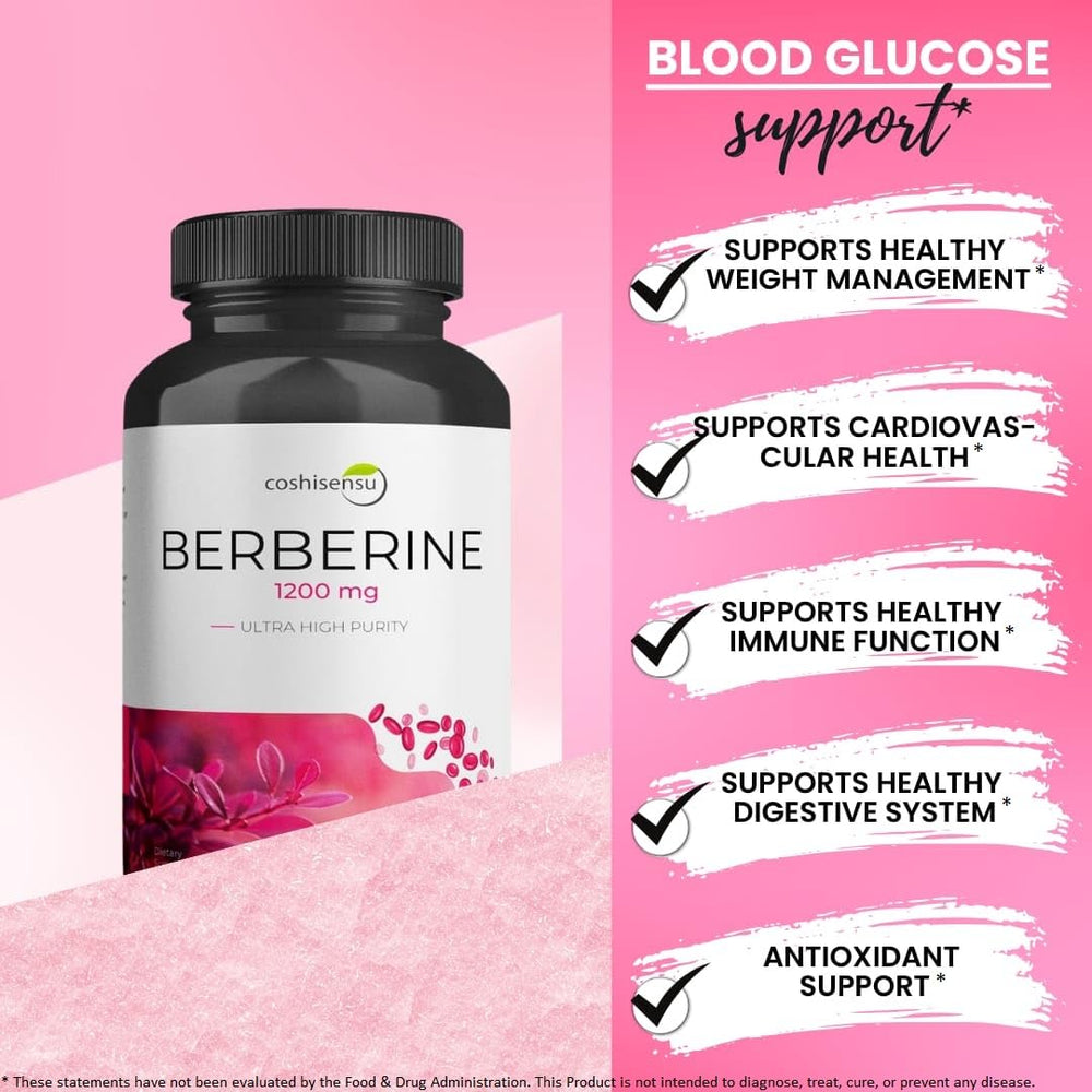 Made in USA stamp on berberine supplement bottle